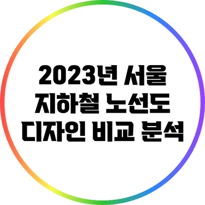 2023년 서울 지하철 노선도 디자인 비교 분석