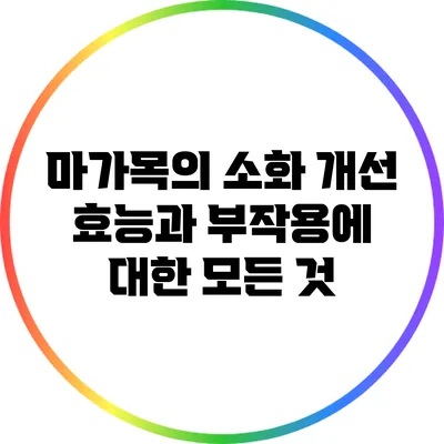 마가목의 소화 개선 효능과 부작용에 대한 모든 것