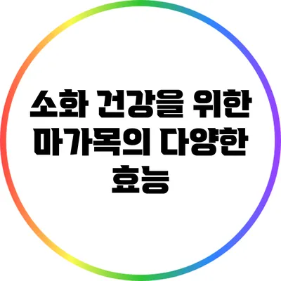 소화 건강을 위한 마가목의 다양한 효능
